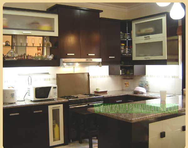 motif warna kitchen set lemari dapur cat duco